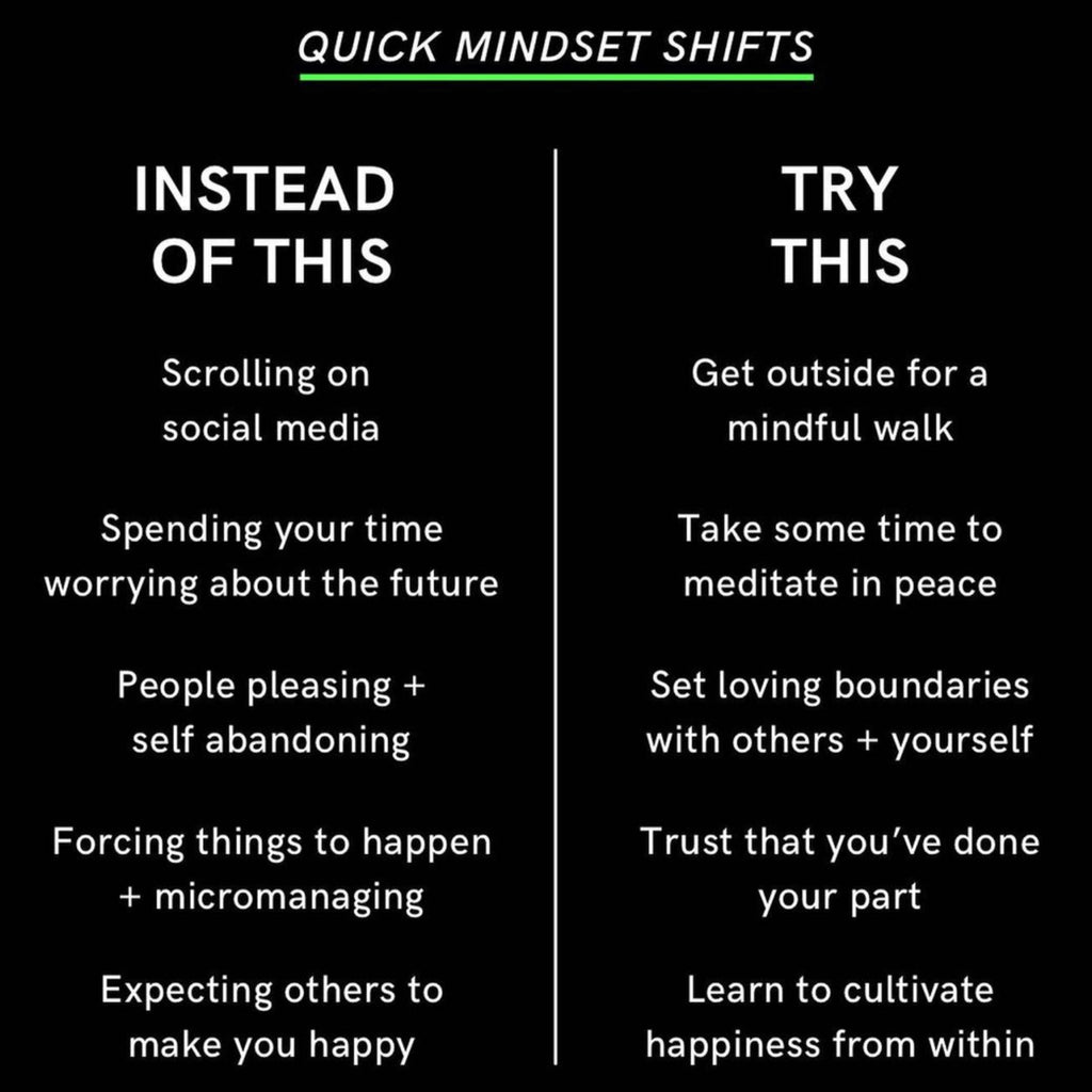 Quick mindset shifts to feel better