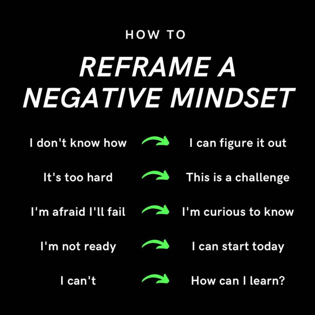 Simple mindset reframes